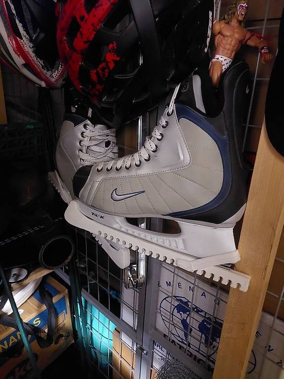Patins à glace adulte FIT500 homme noir et rouge OXELO