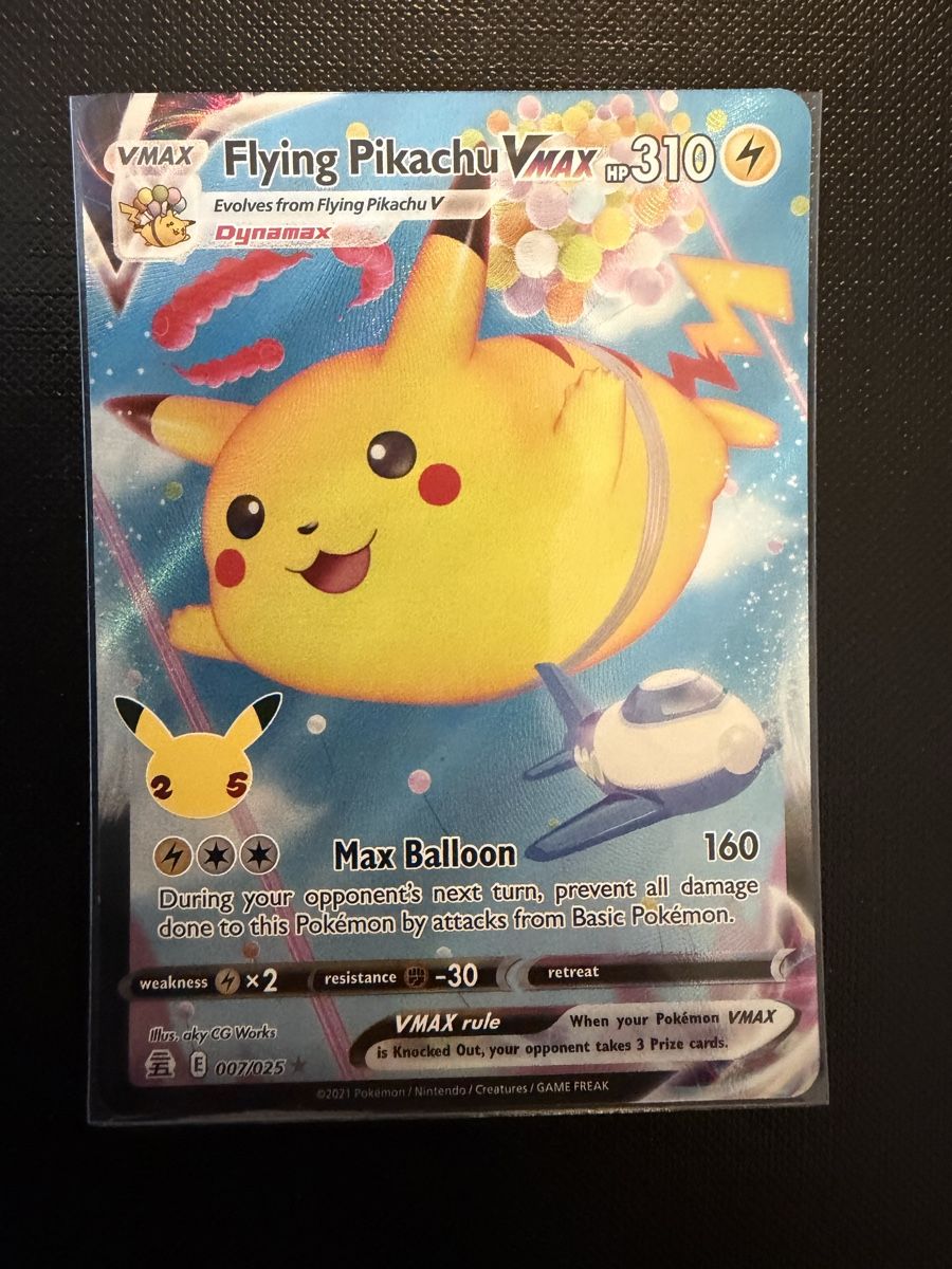 Pokémon Carte collezionabili: Flying Pikachu Vmax #007 CELEBRATION EN – Nuovo (secondo la descrizione) da Savigny venduto da Matgab94