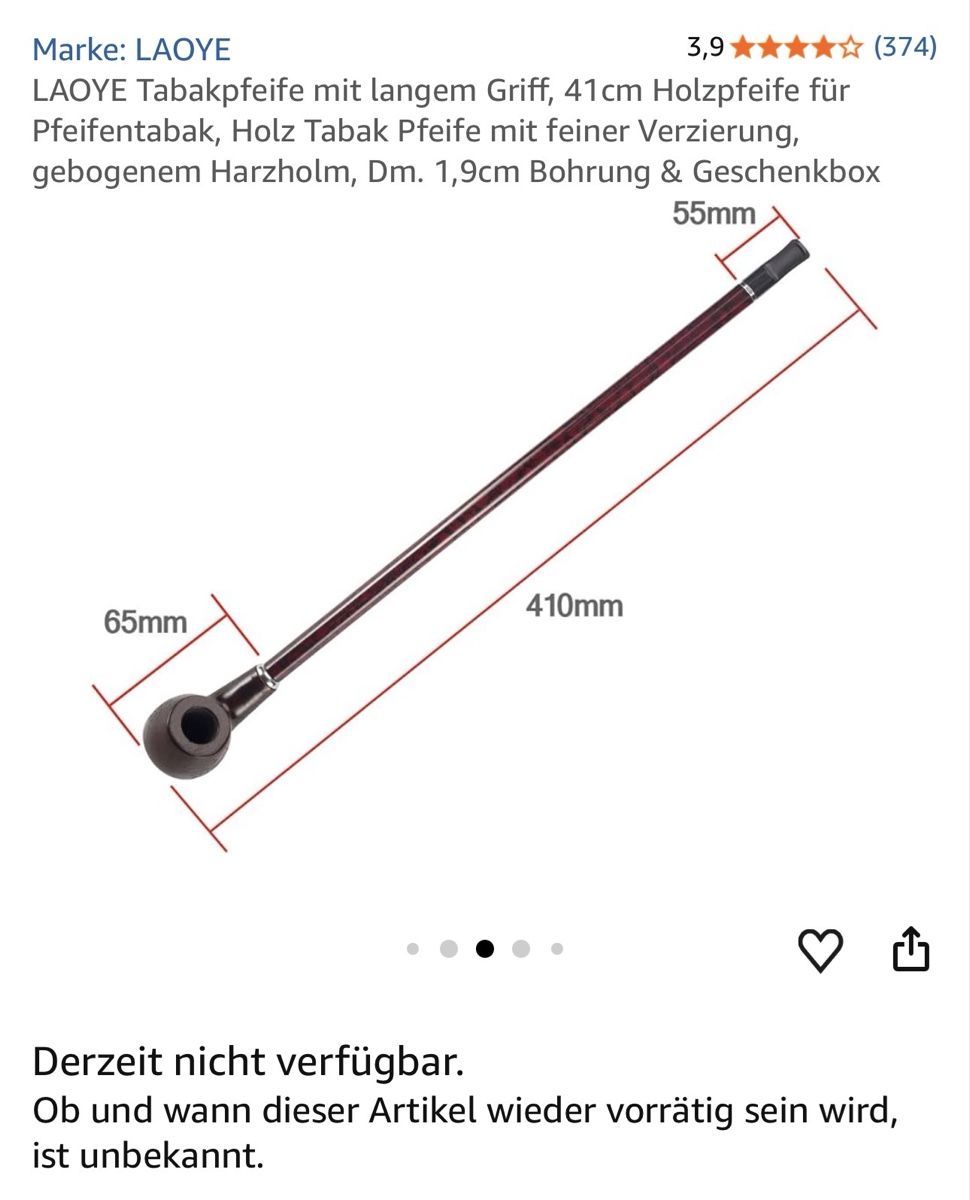 Pipe & Accessori: Tabakpfeife für Pfeifentabak Zigarre – Usato da Zürich venduto da Privat4444 7