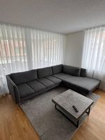 Modernes Ecksofa dunkelgrau inkl. Couchtisch