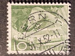 Schweiz 1952 Bergbahn 10 Vollstempel BERN 1 31.X.52