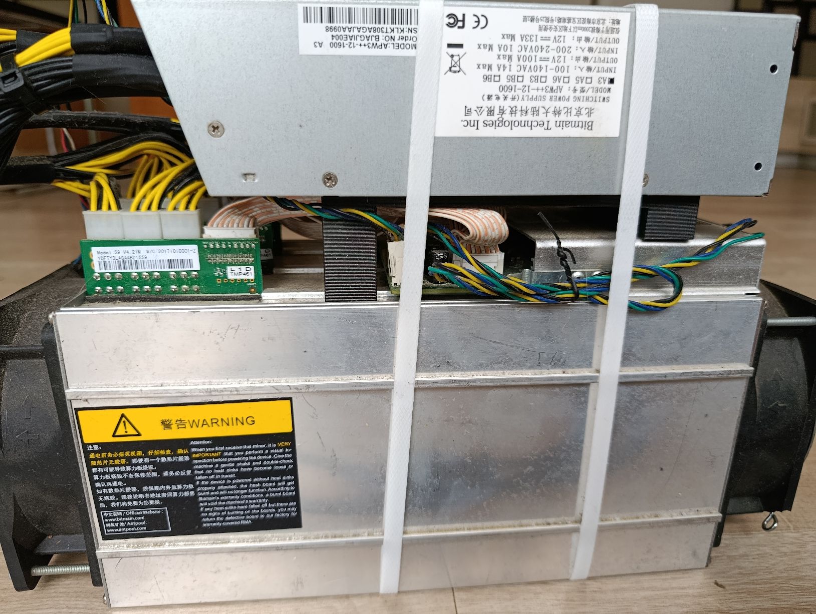 Antminer S9 Bitcoin Miner - sofort verfügbar! (Gebraucht) in Rüti ZH für  CHF 105 – mit Lieferung auf Ricardo kaufen