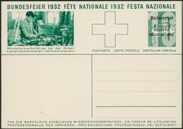 1932 - Pro Patria - Bundesfeierkarte - Entwertet