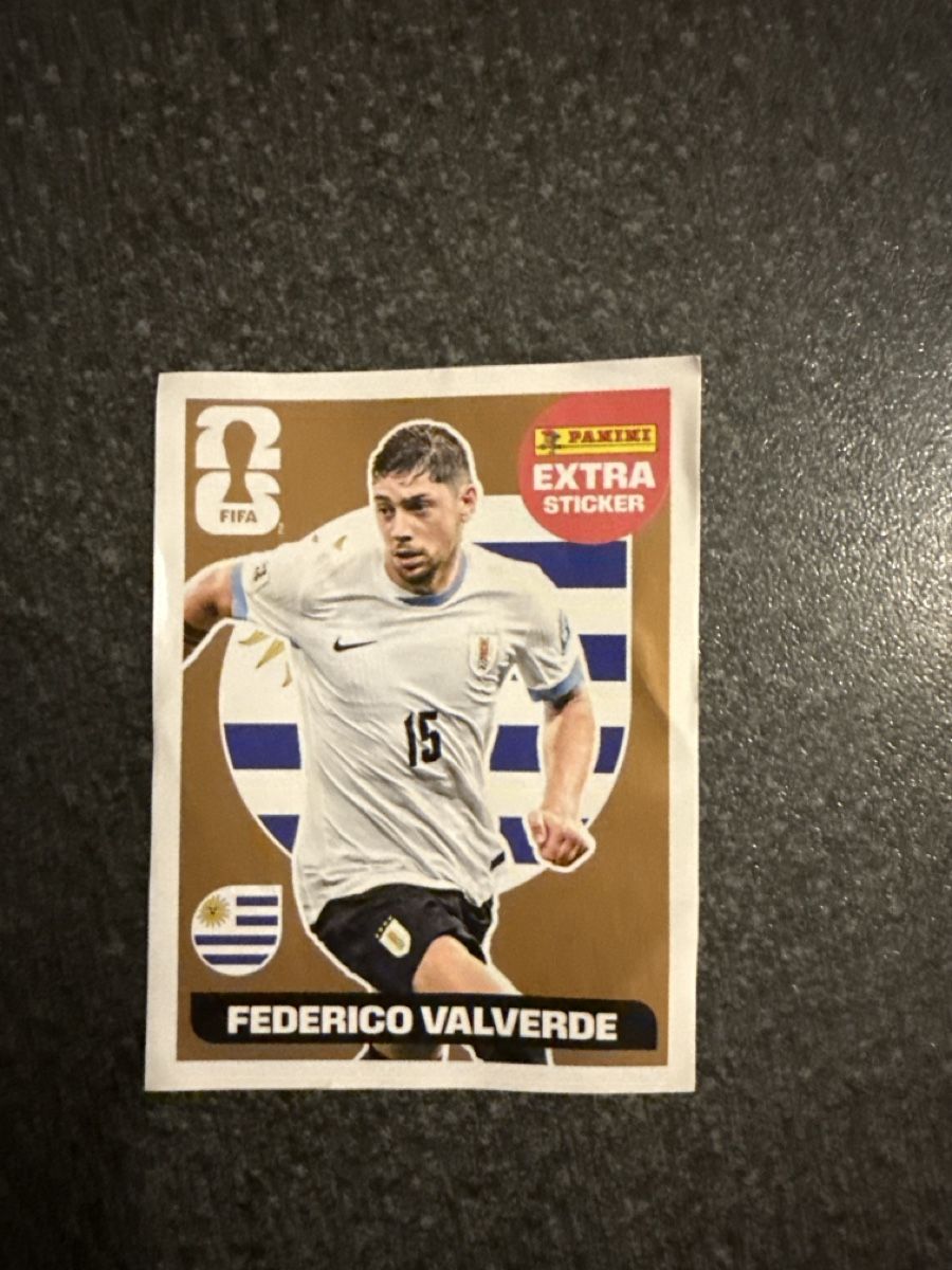 Panini Carte collezionabili: Panini Extra Sticker Federico Valverde Extra Rare MINT – Nuovo (secondo la descrizione) da Zürich venduto da Fcznr1