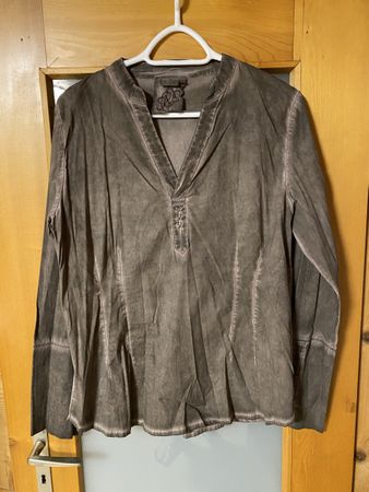 Baumwoll Bluse im Used Look von Nile Gr XL