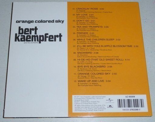 CD: Bert Kaempfert - Orange Colored Sky [Polydor] – Usato da Unterbäch venduto da dadin 1