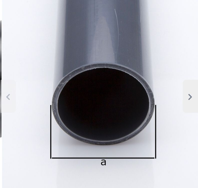 63mm PVC-U Rohre grau 8 x 2m (Gebraucht) in Rothrist für CHF 50 – nur ...