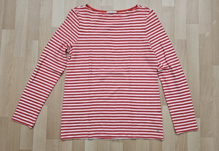 Marc O'Polo Langarmshirt rot-weiss gestreift Gr.L