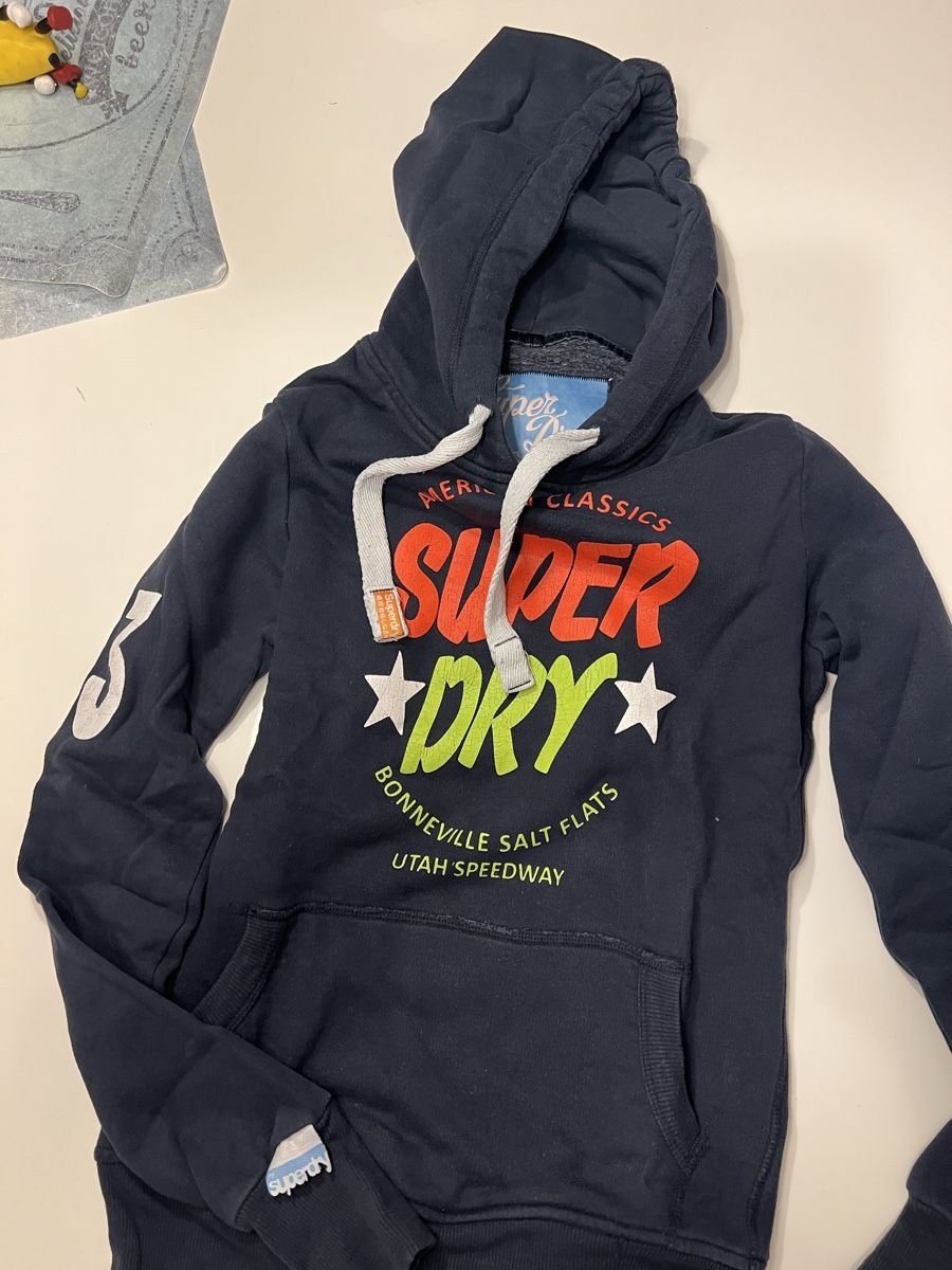 Superdry Pullover & Sweatshirts: SUPERDRY HOODIE NAVY GR S – Gebraucht aus Basel von theo-g77