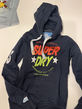 SUPERDRY HOODIE NAVY GR S