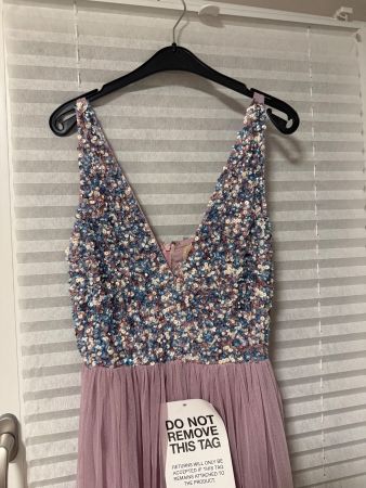 Ballkleid (rosa und Glitzer, noch nie getragen), Abendkleid