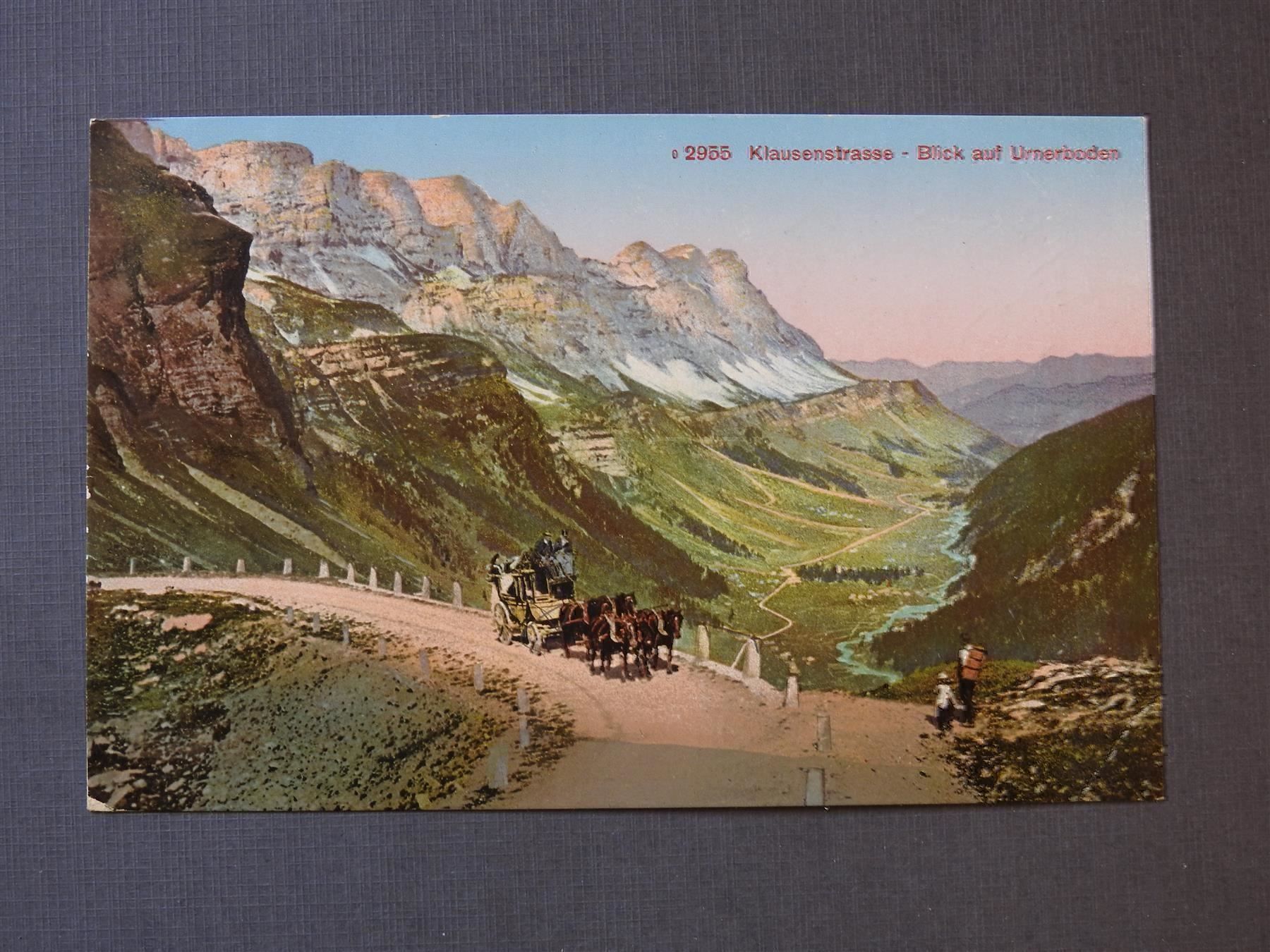 Cartoline postali: Klausenstrasse mit Kutsche – Usato da Rain venduto da 999-800-K