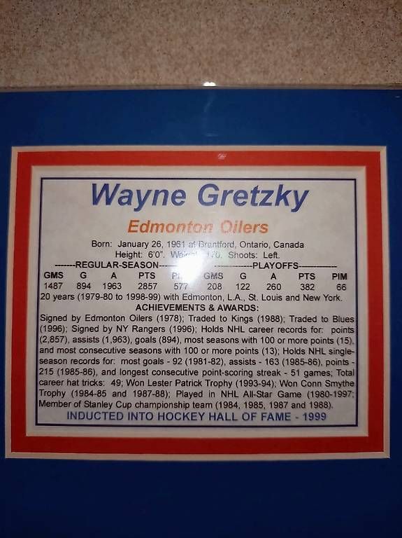 Foto & Immagini: Wayne Gretzky Bild – Nuovo (secondo la descrizione) da Andwil TG venduto da Grappa07 1