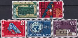 1970, Nr.476-480 "Sonderpost" +Ersttags-Vollstempel. Toll!