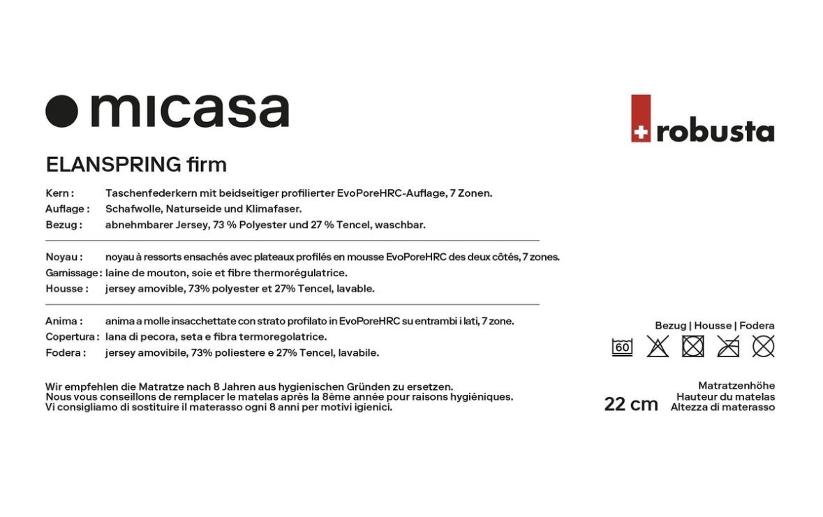 Micasa Materassi: Matratze Elanspring Firm – Usato da Uster venduto da Mike_05 6