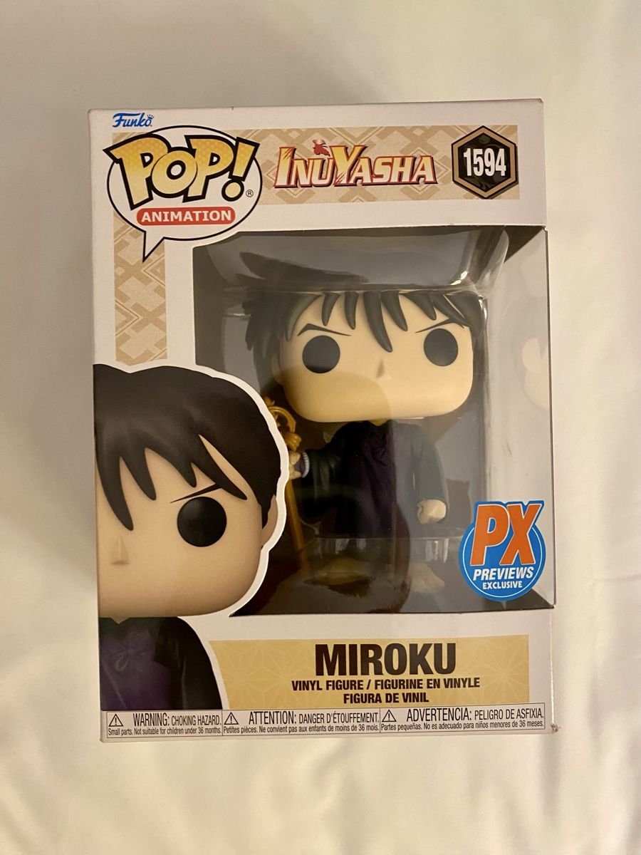 Funko Statuette: Funko Pop Animation Inuyasha: Miroku 1594 – Nuovo e nell'imballaggio originale da Oberembrach venduto da theZaz