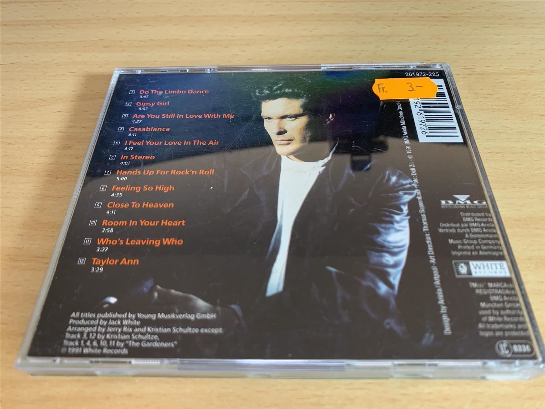 CD: David Hasselhoff – David – Usato da Rikon im Tösstal venduto da Alpenmutz 1