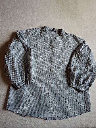 Chemise Esprit à carreaux gris et blanc taille S