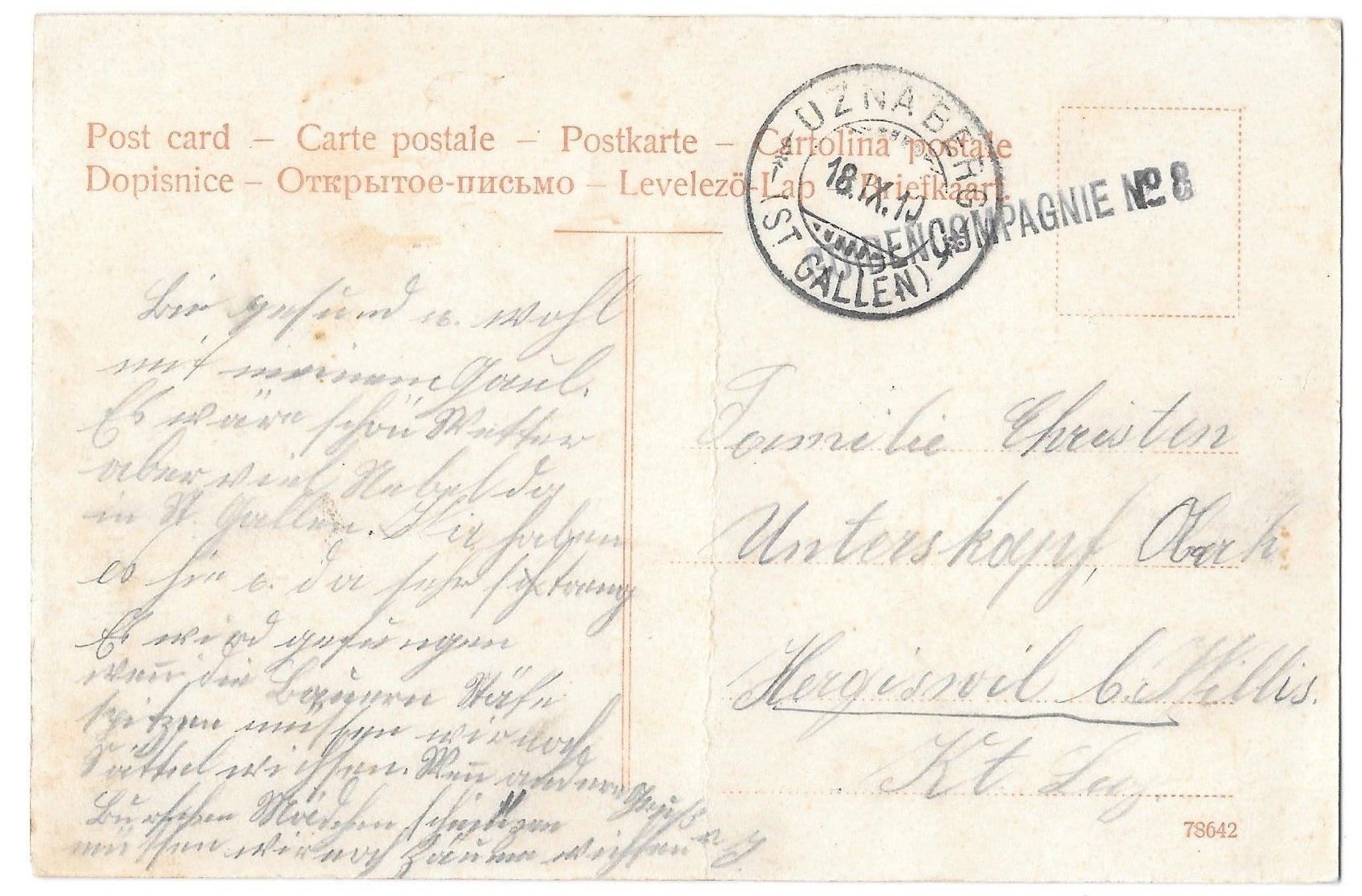 Cartes postales: Uznach 5 Bilder Feldpoststempel – D'occasion à Olten par clotaldi 1