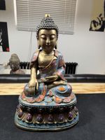 Buddha Bronze Cloisonné Tibet