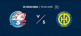 2 Stehplatz Tickets 20.10.26 ZSC - HC Davos