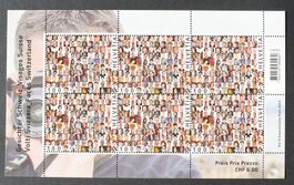 2013 Kleinbogen Gesichter Schweiz **