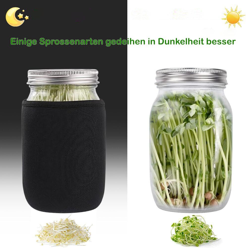 Behälter & Ähnliches: Sprossenglas/Keimglas 2er-Set, 1000ml, mit Ständer & Wanne – Neu und originalverpackt aus Winterthur von  3