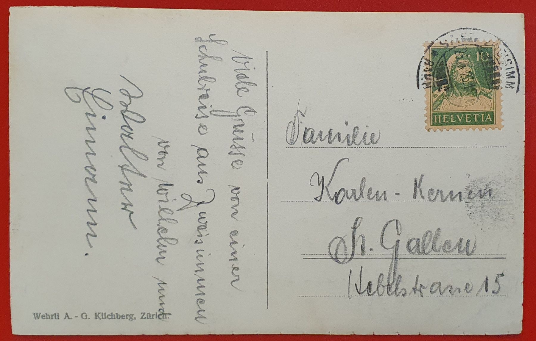 Cartoline postali: Zweisimmen - Kirche – Usato da Kreuzlingen venduto da Rschweiz1 1