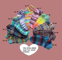Sneakers-Socken Grösse 38/39 jedes Paar einzeln erhältlich