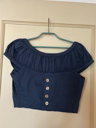 Top / Haut court bleu