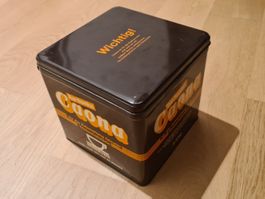 XXL Caona Goldene Tasse Trinkschokolade Blechdose 60er Jahre