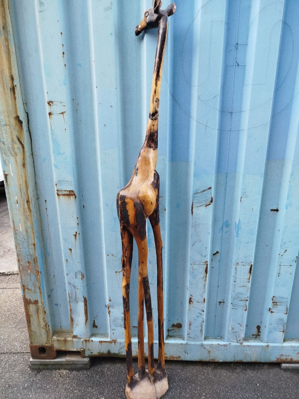 Sculture & Statue: Wunderschöne Holzgiraffe.(em16) – Usato da Künten venduto da Schnaepplihuus 4