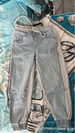 Desigual Jogging Jeans Hose blau grau