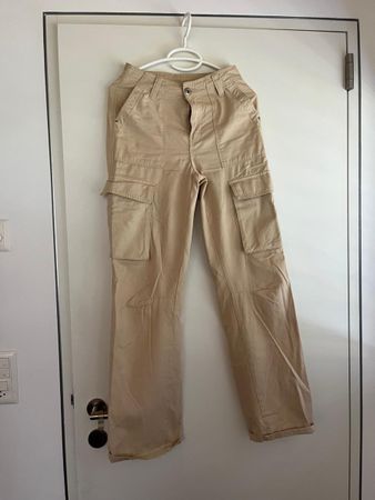 Beige Cargohose