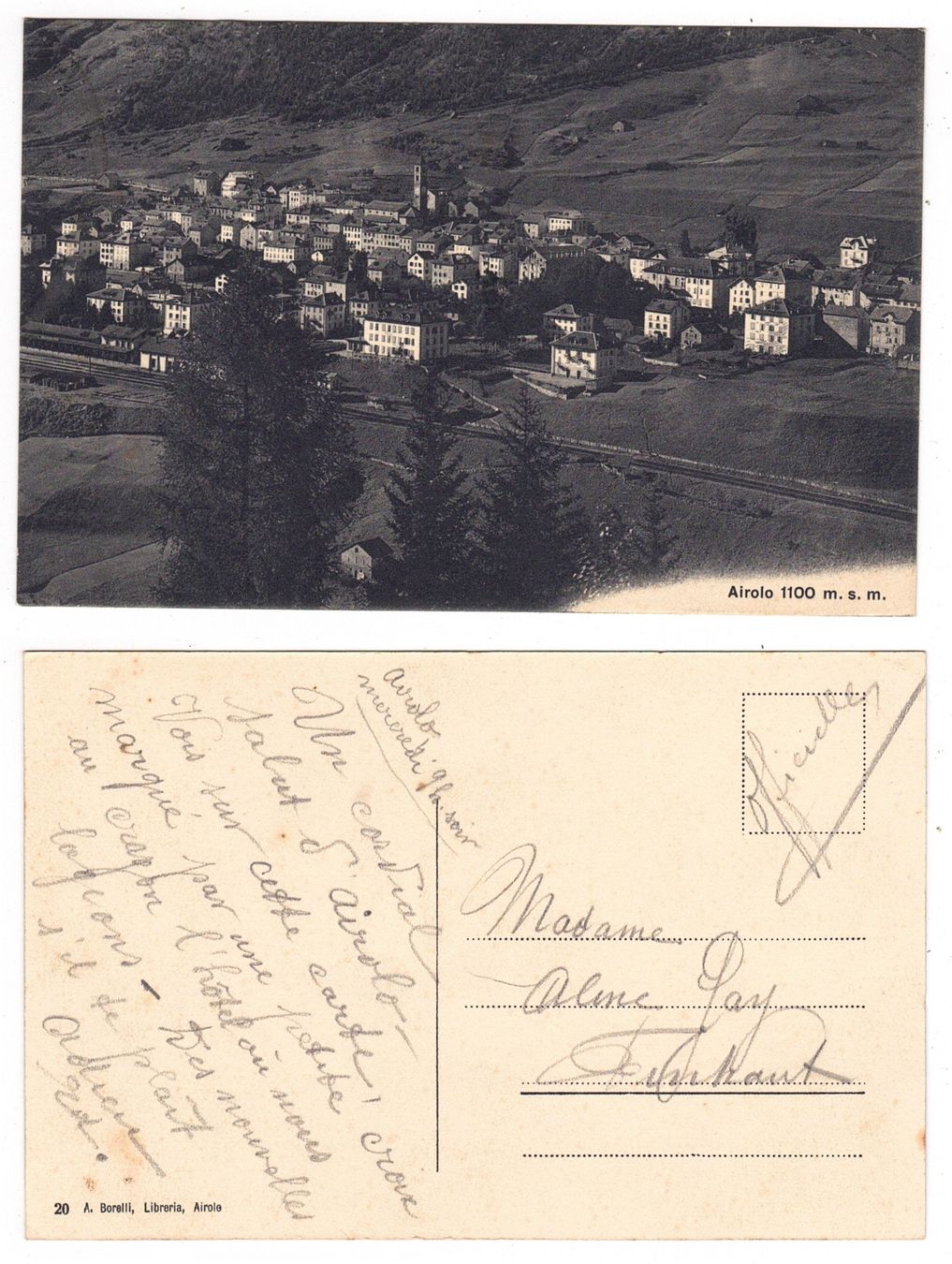Cartoline postali: Airolo – Usato da La Tour-de-Peilz venduto da amjust