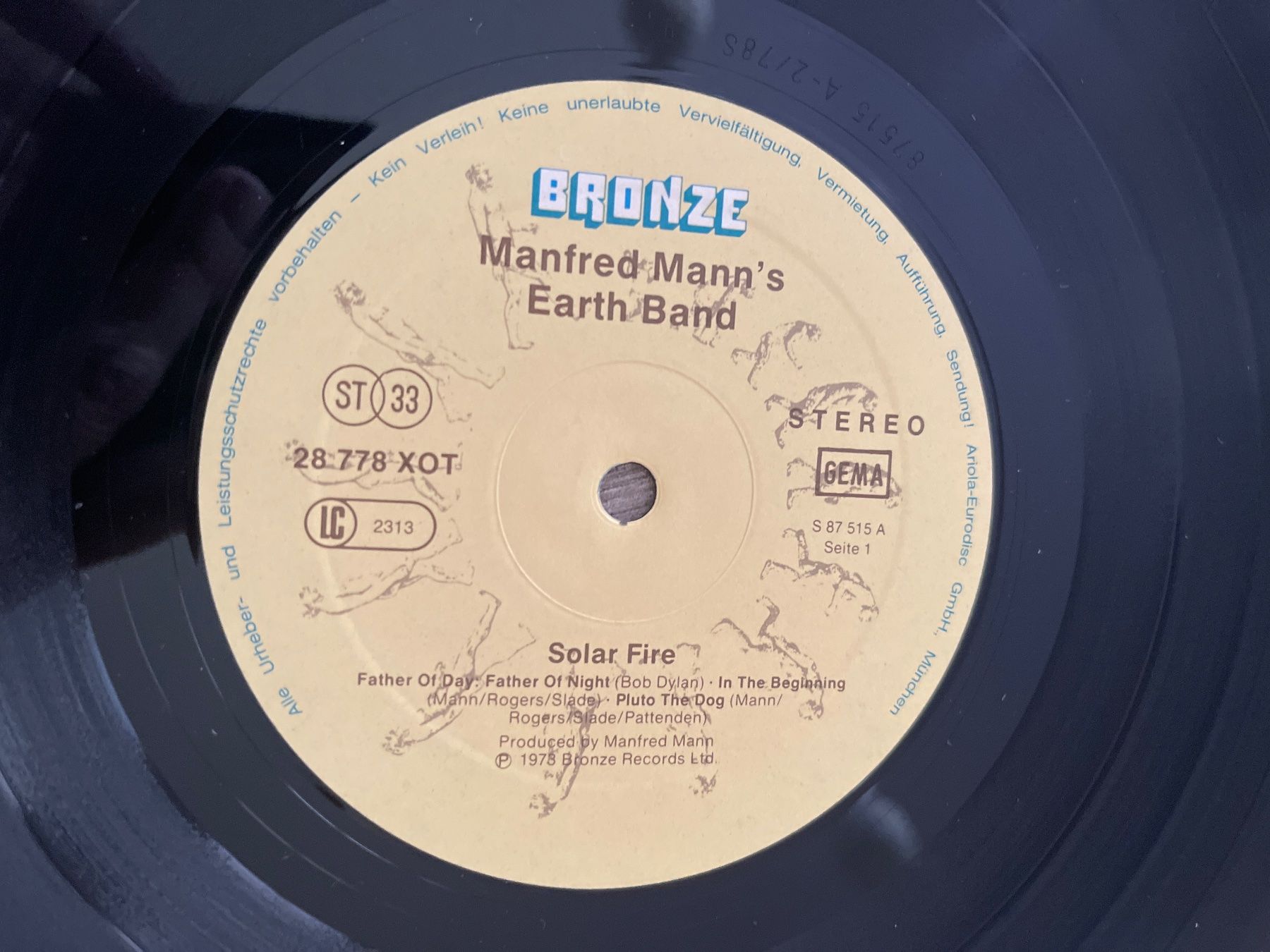 Dischi in vinile: A378/Manfred Mann's Earth Band - Solar Fire – Usato da Frutigen venduto da Philippe_jsp 2