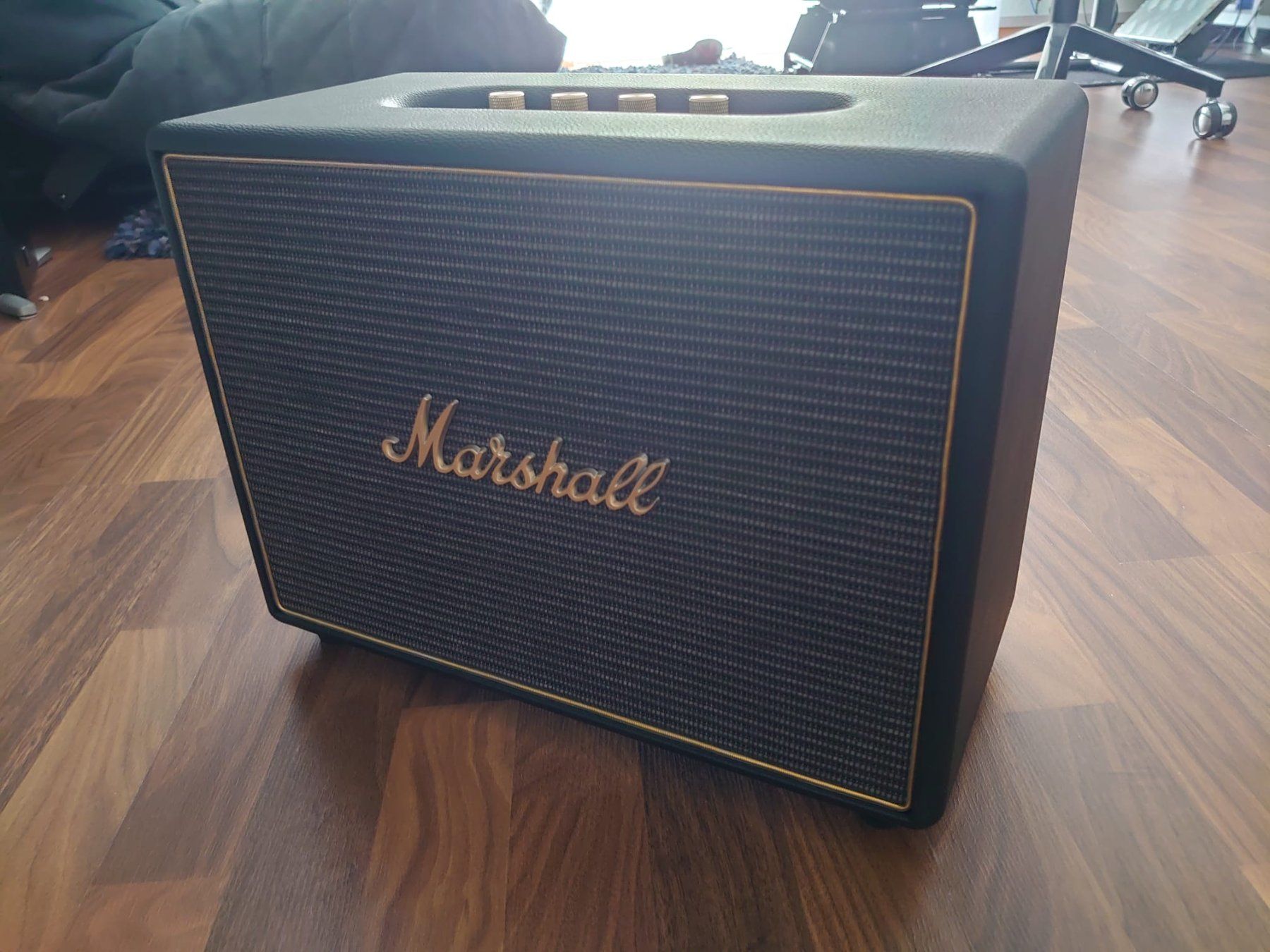 Marshall Lautsprecher: Marshall Woburn Multiroom Gen. I schwarz, Bluetooth – Gebraucht aus Villnachern von twofacefromportishead 1