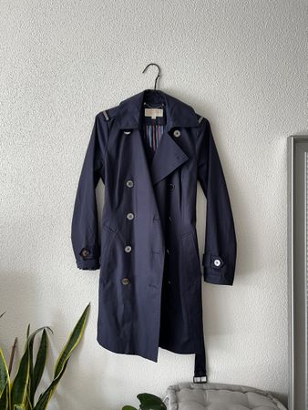 Michael Kors Damen Trenchcoat, Grösse S, Navy, Top! (50)