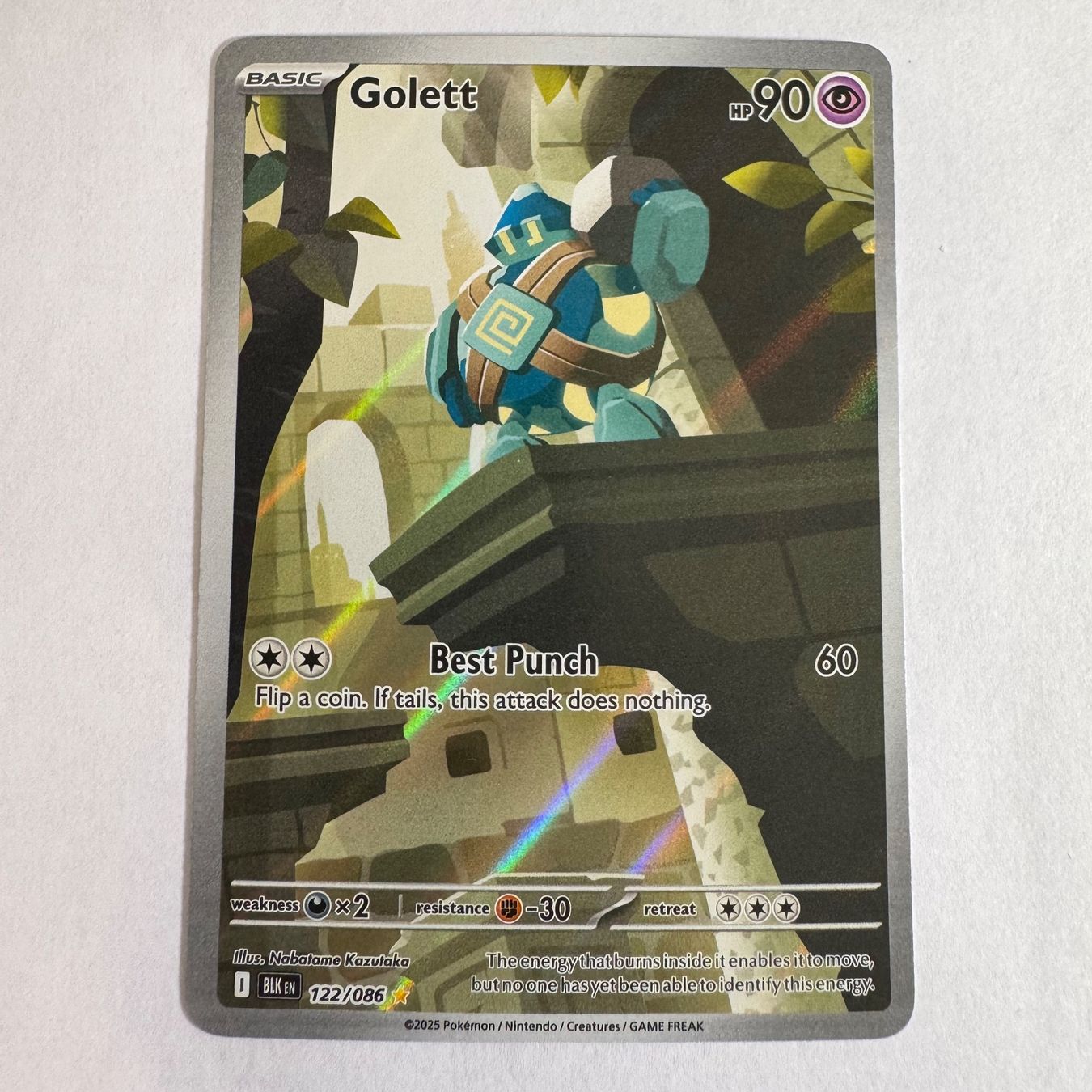 Pokémon Carte collezionabili: Pokémon BLK - Golett - 122 / 86 - ENG – Nuovo (secondo la descrizione) da Staad SG venduto da miaCards