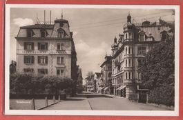 Wädenswil mit Volksbank - Fotokarte ca. 1930