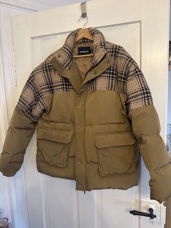 Puffer Jacke Apparel XII kariert braun Grösse M neu