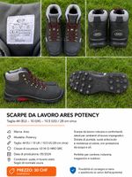 chaussures de sécurité ARES POTENCY taglia 44 EU nuove