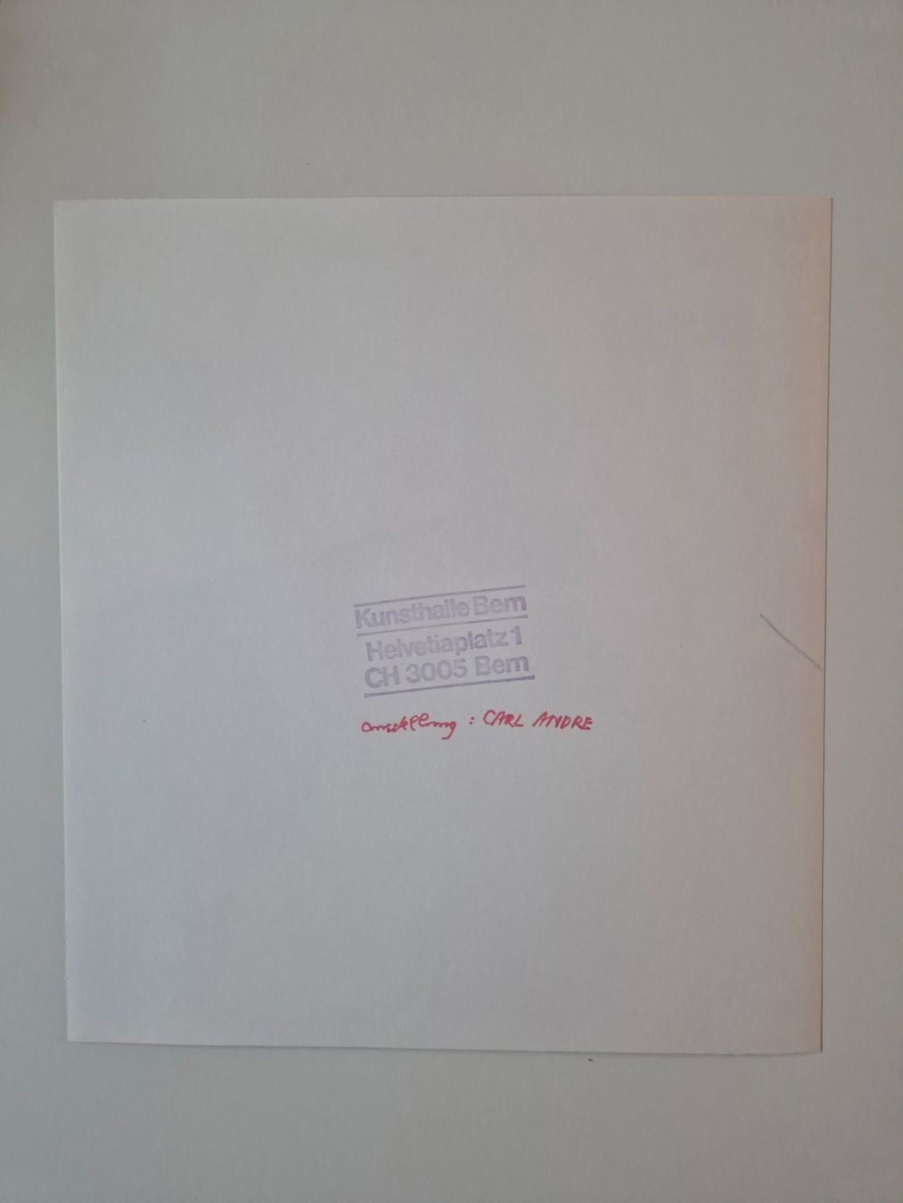Posters & Illustrations: Carl Andre Original Press Photo – D'occasion à Zürich par MoPoMo 2