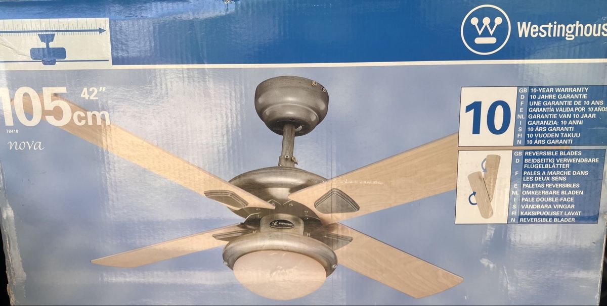 Ventilatori:  Deckenventilator 105cm Neu! – Nuovo e nell'imballaggio originale da wildegg venduto da FabrikWildegg