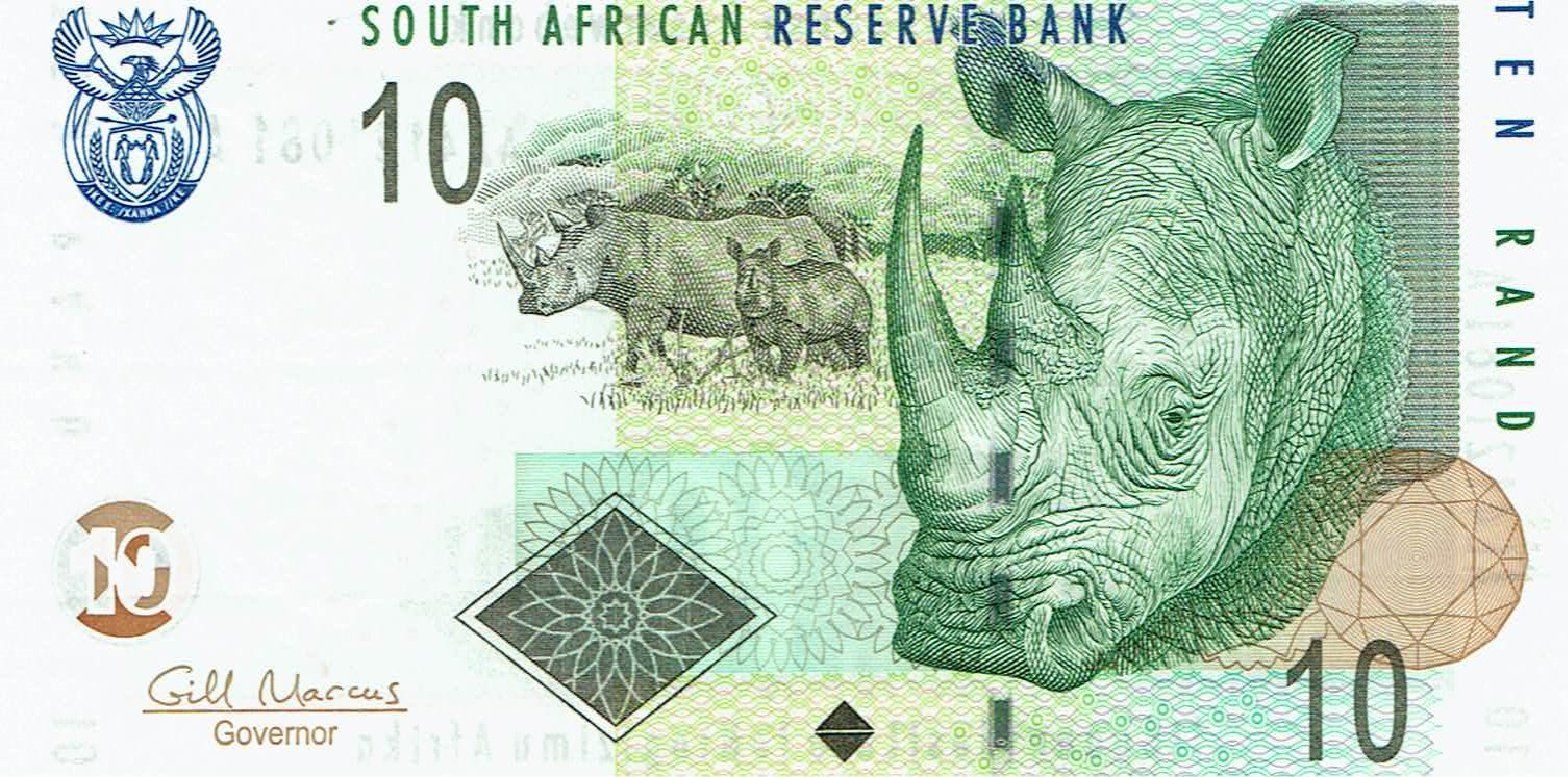 Banconote: Südafrika 10 Rand 2005 UNZ P-128b – Nuovo (secondo la descrizione) da Steffisburg venduto da ber_8htf