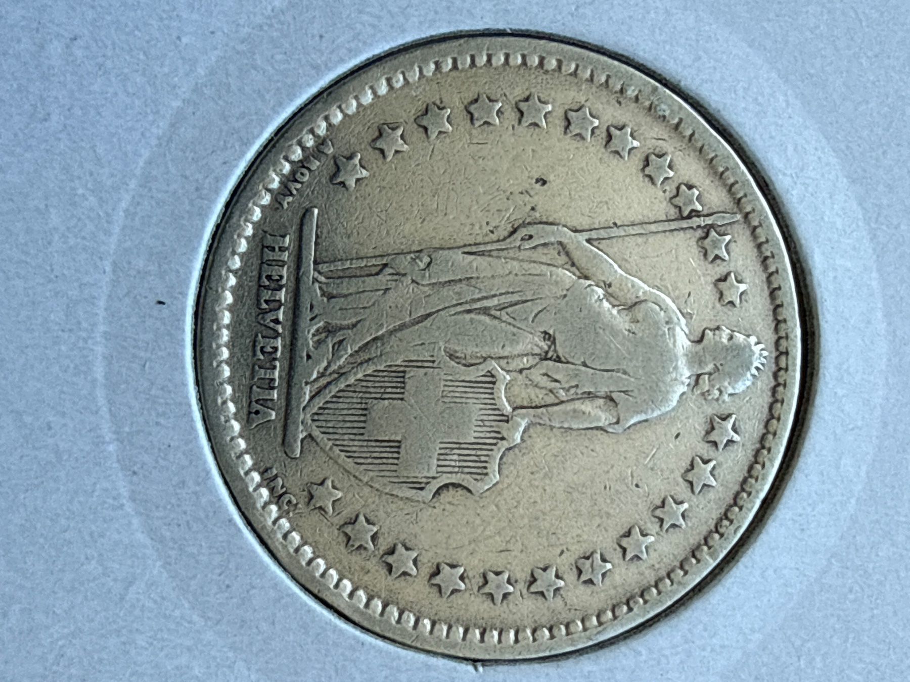 Alle Münzen: Swiss 2 francs 1909 Silver Coin – Gebraucht aus Pully von ta571 2
