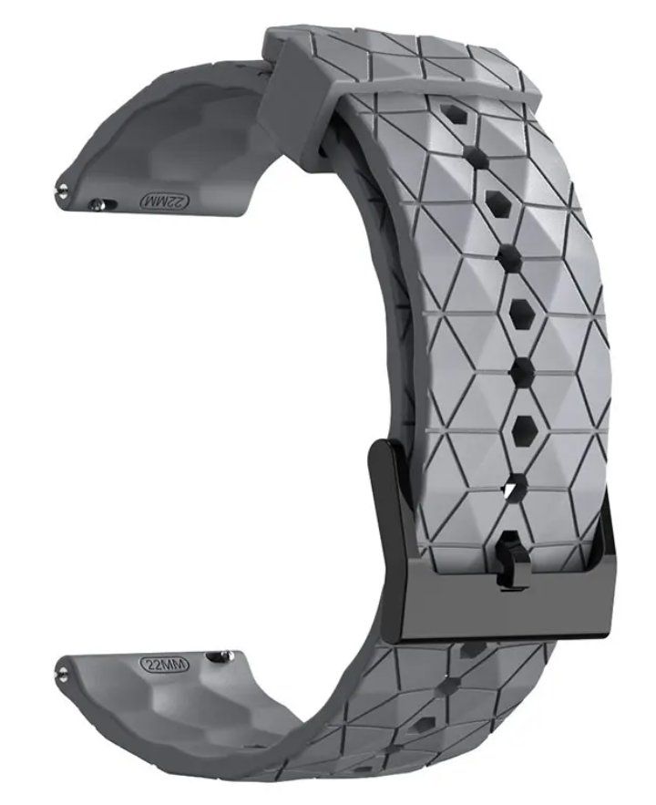 Bracciali & Braccialetti: 22mm Silikon Rubber Uhrenband grau, watchstrap – Nuovo e nell'imballaggio originale da Courlevon venduto da HotSaleandPrice