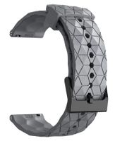 22mm Silikon Rubber Uhrenband grau, watchstrap