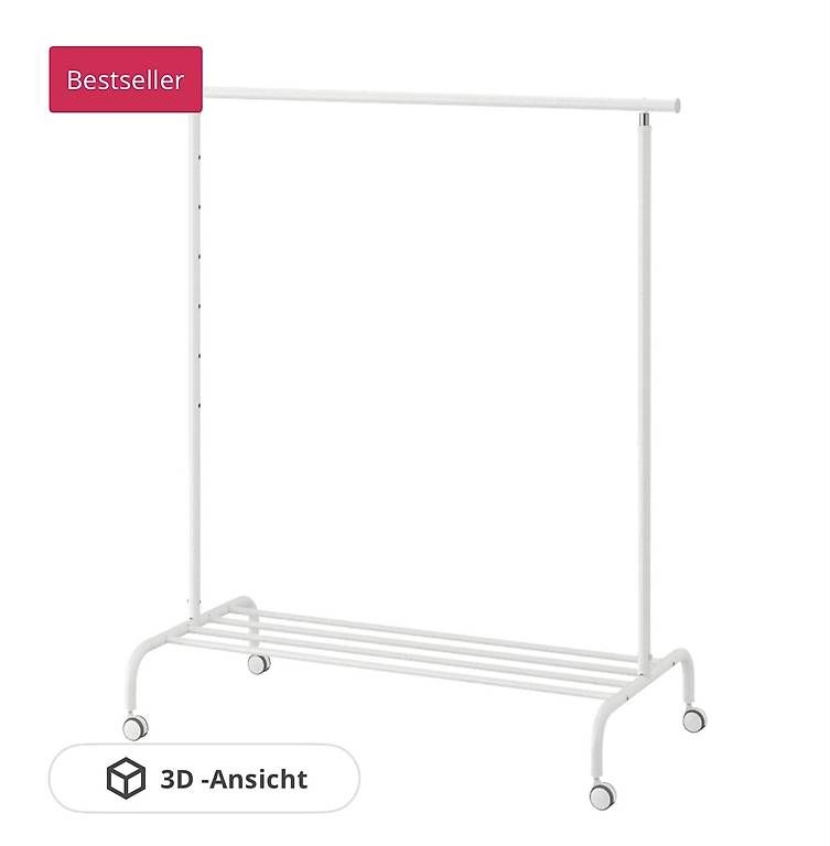 Porte manteau: Kleiderstange weiss – D'occasion à Therwil par scoop75