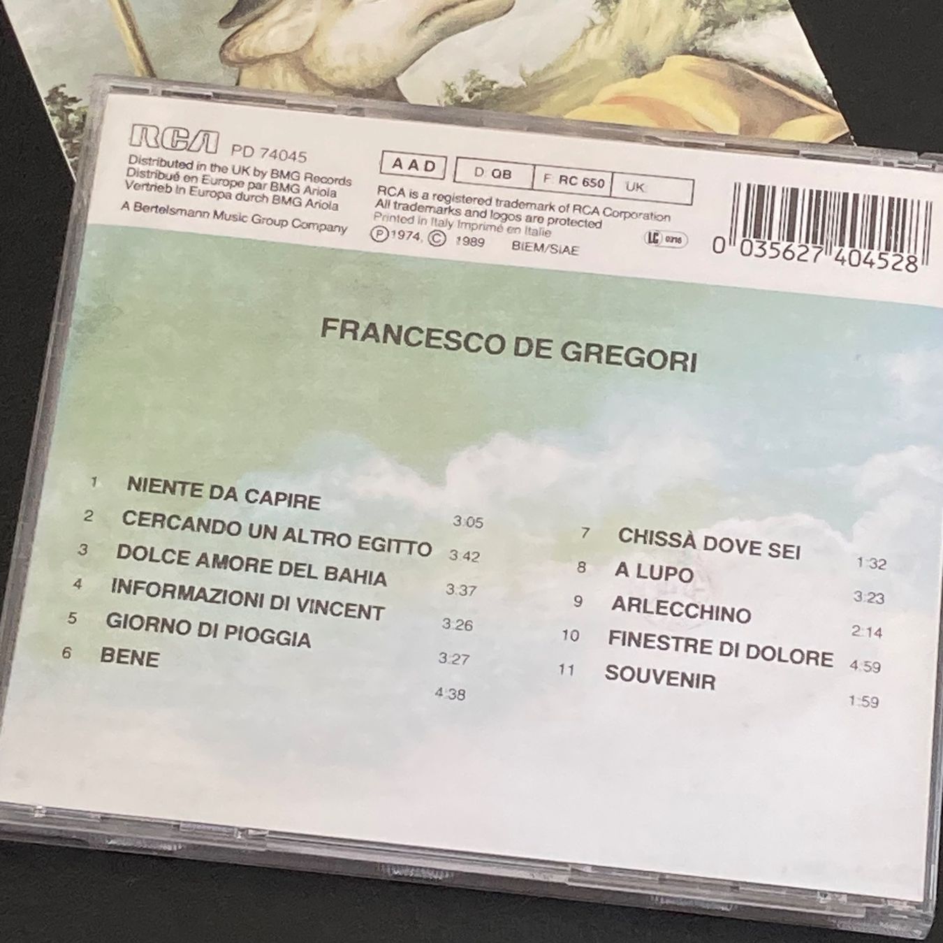 CD: Francesco De Gregori - s/t – Usato da Bern venduto da Ntsamina 1